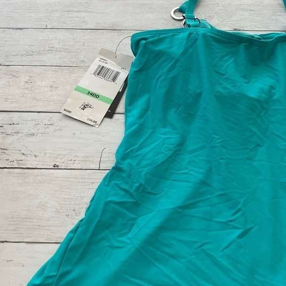 Coco reef Classic Solids Ultra-Fit Underwire Tankini Top Swimsuit 34 DD sliming - Picture 9 of 11